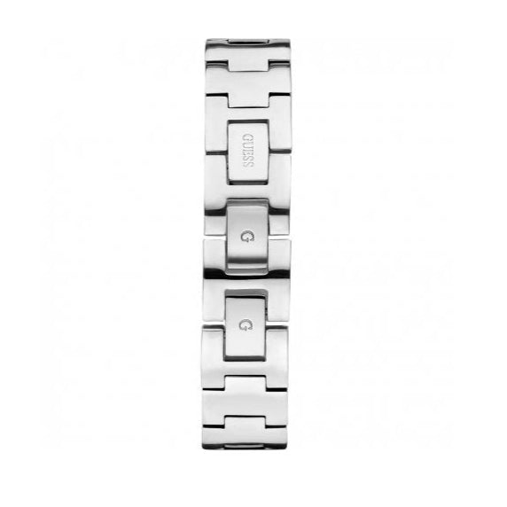 Guess Chelsea Crystals Black Dial Silver Mesh Bracelet Watch For Women - W0647L5 Buy Now By Guess