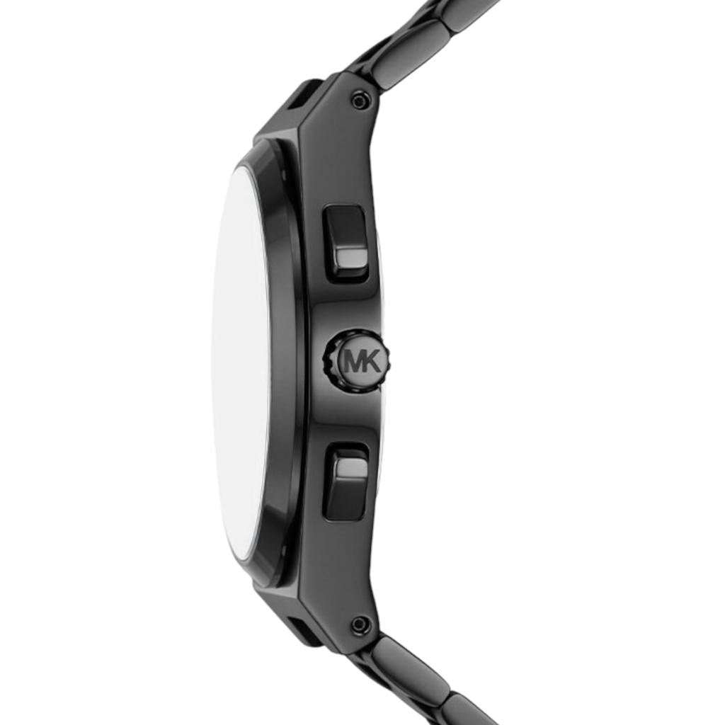 Michael Kors Lennox Chronograph Black Dial Black Steel Strap Watch For Men - MK9146 Buy Now By Michael Kors