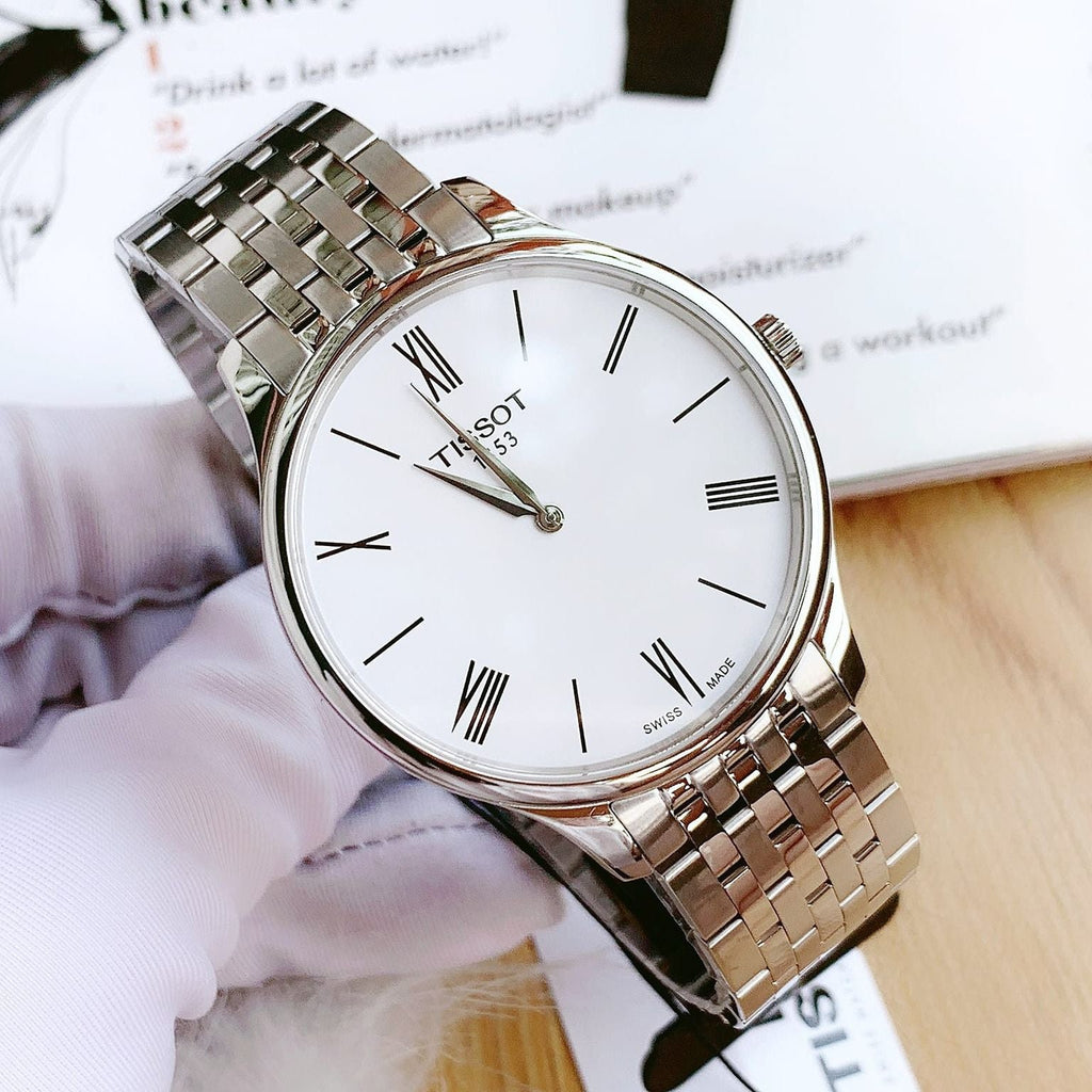 Tissot T Classic Tradition 5.5 White Dial Watch For Men - T063.409.11.018.00 Buy Now By Tissot