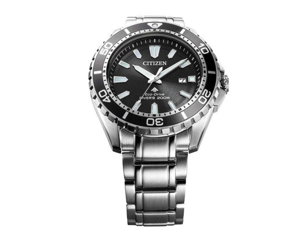 Citizen Promaster Diver Chronograph Black Dial Silver Steel Strap Watch For Men - BN0190-82E Buy Now By Citizen
