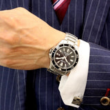 Citizen Promaster Diver Chronograph Black Dial Silver Steel Strap Watch For Men - BN0190-82E Buy Now By Citizen