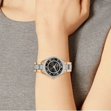 Michael Kors Lauryn Crystal Pave Black Dial Two Tone Steel Strap Watch For Women - MK4403 Buy Now By Michael Kors