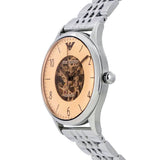 Emporio Armani Meccanico Multicolor Dial Silver Steel Strap Watch For Men - AR1922 Buy Now By Emporio Armani