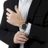 Hugo Boss Jet Black Dial Black Leather Strap Watch for Men - 1513279 Buy Now By Hugo Boss