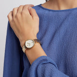 Emporio Armani Arianna Mother of Pearl Dial Gold Steel Strap Watch For Women - AR11198 Buy Now By Emporio Armani