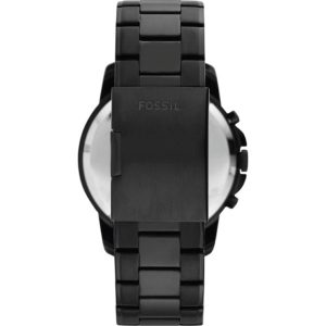 Fossil Grant Chronograph Black Dial Black Steel Strap Watch for Men - FS4832 Buy Now By Fossil