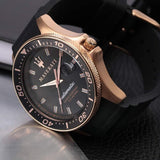 Maserati SFIDA Automatic Black Dial Black Rubber Strap Watch For Men - R8821140001 Buy Now By Maserati