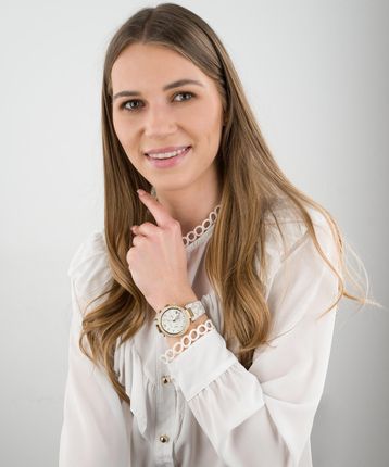 Michael Kors Parker Chronograph White Dial White Leather Strap Watch For Women - MK6916 Buy Now By Michael Kors