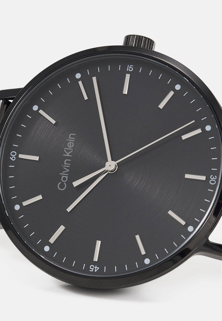 Calvin Klein City Quartz Black Dial Black Leather Strap Watch for Men - K2G2G4C1 Buy Now By Calvin Klein