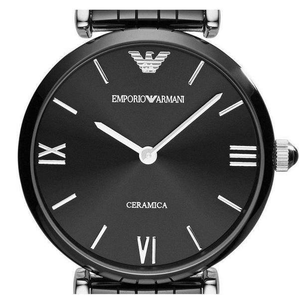 Emporio Armani Ceramica Black Dial Black Ceramic Strap Watch For Women - AR1487 Buy Now By Emporio Armani