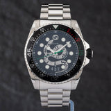 Gucci Dive Snake Black Dial Silver Steel Strap Watch For Men - YA136218 Buy Now By Gucci