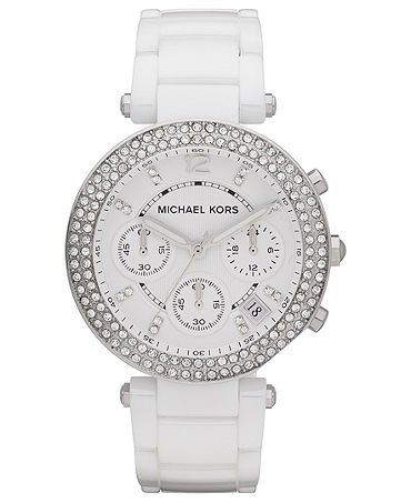 Michael Kors Parker White Dial White Ceramic Strap Watch for Women - MK5654 Buy Now By Michael Kors