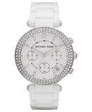 Michael Kors Parker White Dial White Ceramic Strap Watch for Women - MK5654 Buy Now By Michael Kors