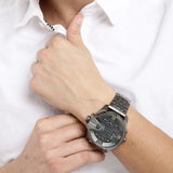 Diesel Uber Chief Black Dial Grey Stainless Steel Strap Watch For Men - DZ7372 Buy Now By Diesel