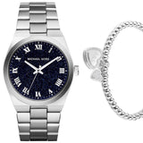 Michael Kors Channing Midnight Blue Dial Silver Steel Strap Watch for Women - MK6113 Buy Now By Michael Kors