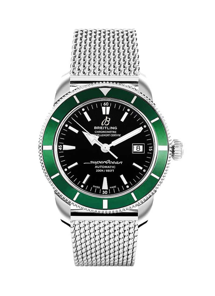 Breitling Superocean Heritage 42mm Chronograph Green Bezel Mens Watch - A1732136 Buy Now By Breitling