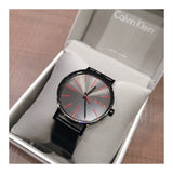 Calvin Klein Boost Black Dial Black Leather Strap Watch for Men - K7Y214CY Buy Now By Calvin Klein