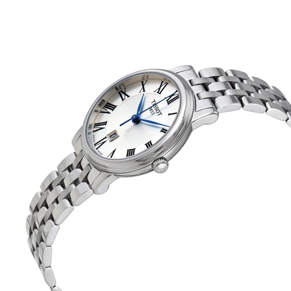 Tissot Carson Premium Lady Silver Dial Silver Steel Strap Watch For Women - T122.210.11.033.00 Buy Now By Tissot