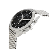 Tissot PR 100 Chronograph Black Dial Silver Mesh Bracelet Watch For Men - T101.417.11.051.01 Buy Now By Tissot