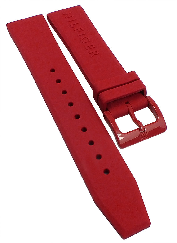 Tommy Hilfiger Denim Quartz Red Dial Red Rubber Strap Watch for Men - 1791323 Buy Now By Tommy Hilfiger