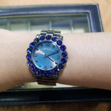 Marc Jacobs Amy Purple Dial Black Steel Strap Watch for Women - MBM3224 Buy Now By Marc Jacobs