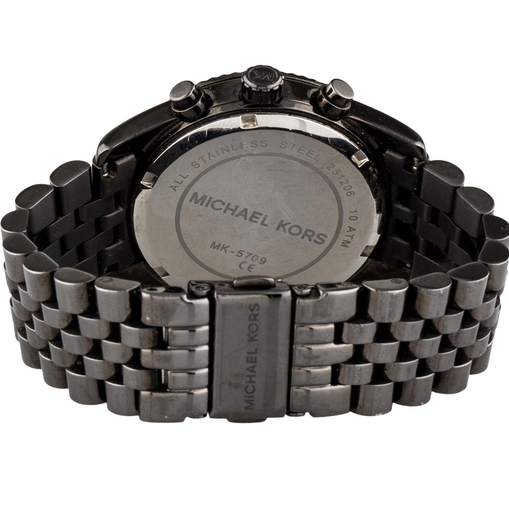 Michael Kors Lexington Chronograph Black Dial Black Steel Strap Watch For Women - MK5709 Buy Now By Michael Kors