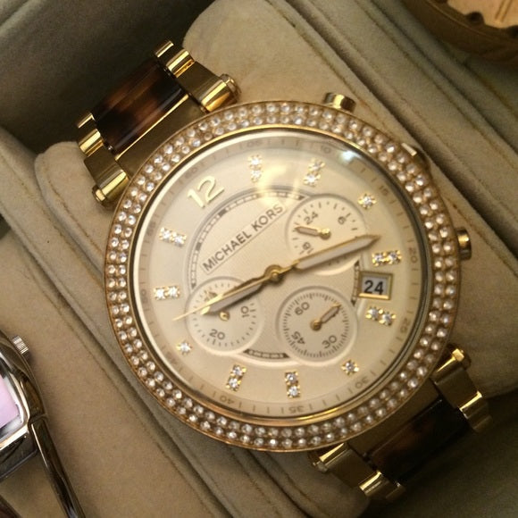 Michael Kors Parker Gold Dial Two Tone Steel Strap Watch for Women - MK5688 Buy Now By Michael Kors