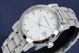 Burberry The City Diamonds Silver Dial Silver Steel Strap Watch for Women - BU9125 Buy Now By Burberry