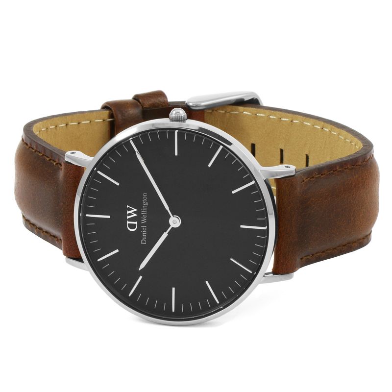 Daniel Wellington Classic St Mawes Black Dial Brown Leather Strap Watch For Men - DW00100130 Buy Now By Daniel Wellington