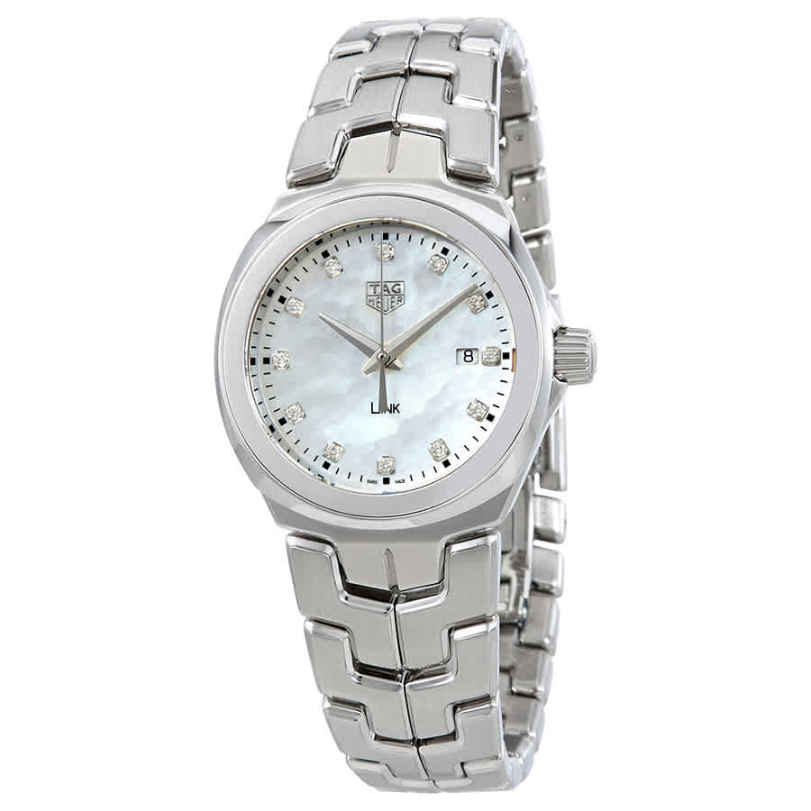 Tag Heuer Link Quartz Diamonds Mother of Pearl Dial Silver Steel Strap Watch for Women - WBC1312.BA0600 Buy Now By Tag Heuer