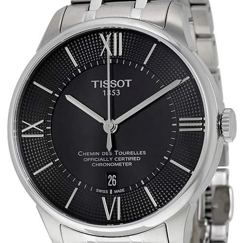 Tissot T Classic Chemin Des Tourelles Chronometer Black Dial Silver Steel Strap Watch For Men - T099.408.11.058.00 Buy Now By Tissot