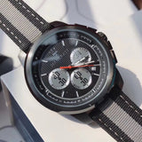 Maserati Royale 44mm Black Dial Stainless Steel Fiber Strap Watch For Men - R8871637002 Buy Now By Maserati