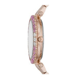 Michael Kors Darci Pave Silver Dial Rose Gold Steel Strap Watch For Women - MK4517 Buy Now By Michael Kors