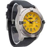Breitling Avenger Automatic 45 Seawolf Yellow Dial Black Nylon Strap Watch for Men - A17319101I1X1 Buy Now By Breitling