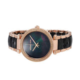 Michael Kors Parker Mother of Pearl Black Dial Two Tone Steel Strap Watch for Women - MK6414 Buy Now By Michael Kors