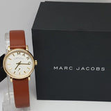 Marc Jacobs Baker White Dial Brown Leather Strap Watch for Women - MBM1317 Buy Now By Marc Jacobs
