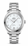 Omega Seamaster Aqua Terra Quartz Diamonds Mother of Pearl Dial Silver Steel Strap Watch for Women - 220.10.28.60.55.001 Buy Now By Omega