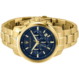 Maserati Successo Chronograph Blue Dial Gold Steel Strap Watch For Men - R8873621021 Buy Now By Maserati