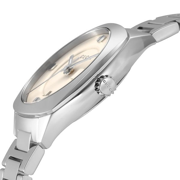 Gucci GG2570 White Dial Silver Steel Strap Watch For Women - YA142502 Buy Now By Gucci