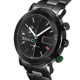 Gucci G Chrono Black Dial Black Steel Strap Watch For Men - YA101331 Buy Now By Gucci