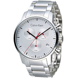 Calvin Klein City Chronograph White Dial Silver Steel Strap Watch for Men - K2G271Z6 Buy Now By Calvin Klein