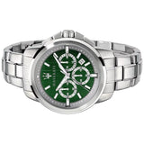 Maserati Successo Chronograph Green Dial Silver Steel Strap Watch For Men - R8873621017 Buy Now By Maserati