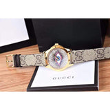 Gucci G Timeless Eye Beige Dial Beige Leather Strap Watch For Men - YA1264022 Buy Now By Gucci
