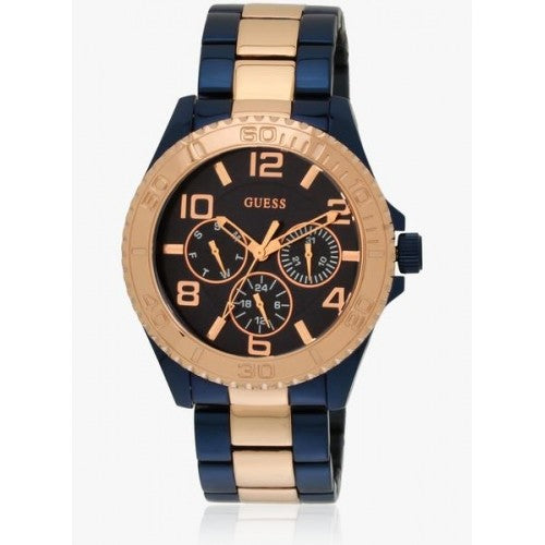 Guess BFF Multifunction Blue Dial Two Tone Steel Strap Watch for Women - W0231L6 Buy Now By Guess