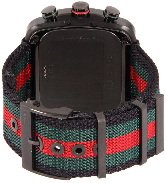 Gucci Coupe Chronograph Quartz Black Two Tone NATO Strap Watch For Men - YA131202 Buy Now By Gucci