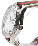 Gucci G Timeless White Dial Two Tone Nylon Strap Watch For Men - YA126231 Buy Now By Gucci