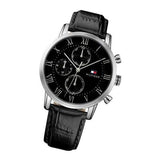 Tommy Hilfiger Kane Quartz Black Dial Black Leather Strap Watch for Men - 1791401 Buy Now By Tommy Hilfiger