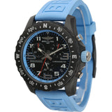 Breitling Endurance Pro Black Dial Light Blue Rubber Strap Watch for Men - X82310281B1S1 Buy Now By Breitling