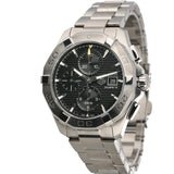 Tag Heuer Aquaracer Automatic Chronograph Black Dial Silver Steel Strap Watch for Men - CAY2110.BA0927 Buy Now By Tag Heuer