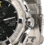 Tag Heuer Aquaracer Automatic Chronograph Black Dial Silver Steel Strap Watch for Men - CAY2110.BA0927 Buy Now By Tag Heuer